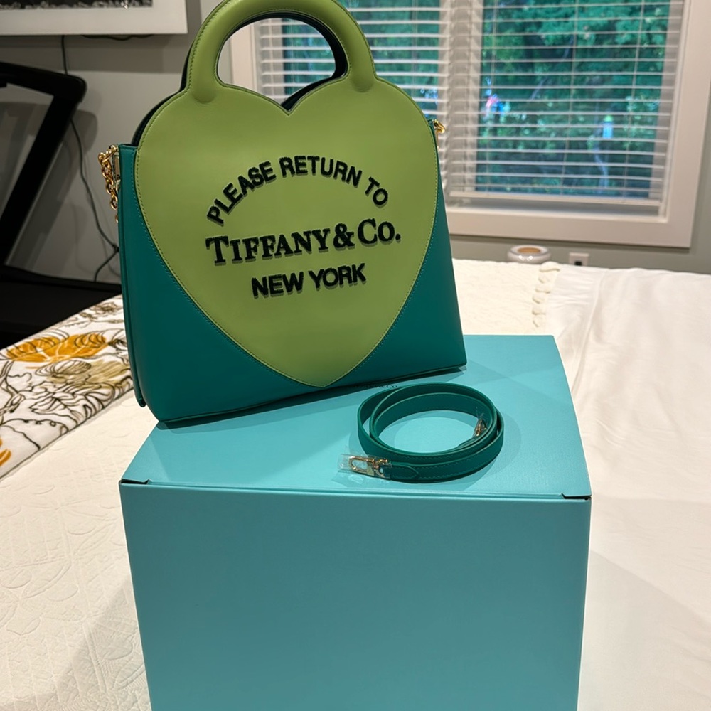 Tiffany leather handbag